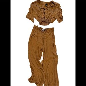 Boho mostrar crop top set